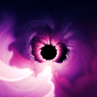 a purple vortex, less reminiscent of an octopus than the last one