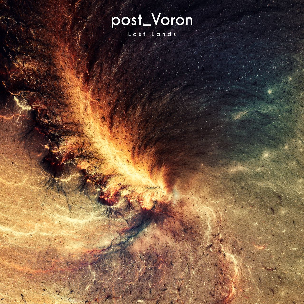 abstract art showing reds, tans, and dark greens